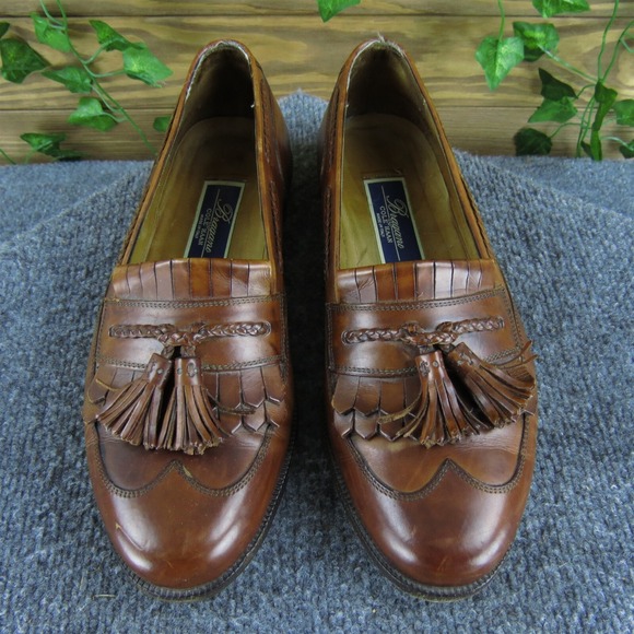 Cole Haan Men Bragano Tassle Kilty Loafer Brown Leather Size 9 Medium  Used 2025 main image 8